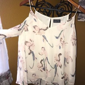 Silk long-sleeve ASTR top